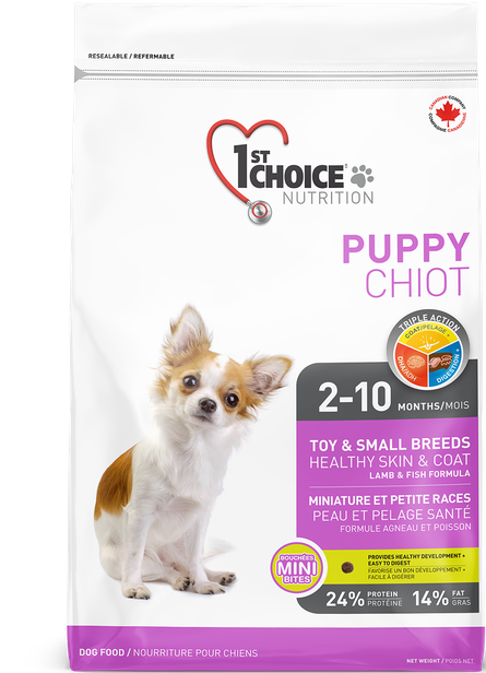 1 st Choice Healthy Skin & Coat Puppy Toy & Small Breed